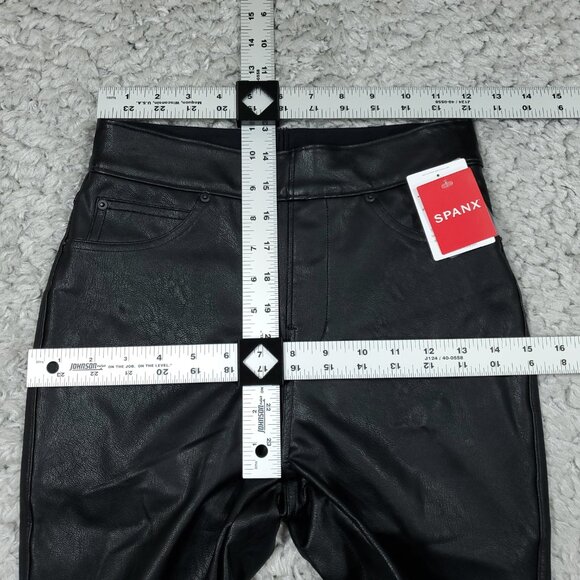 Spanx Like Leather Skinny Pants Classic Black Size XS 20475R Revolve Pull On - Picture 7 of 9